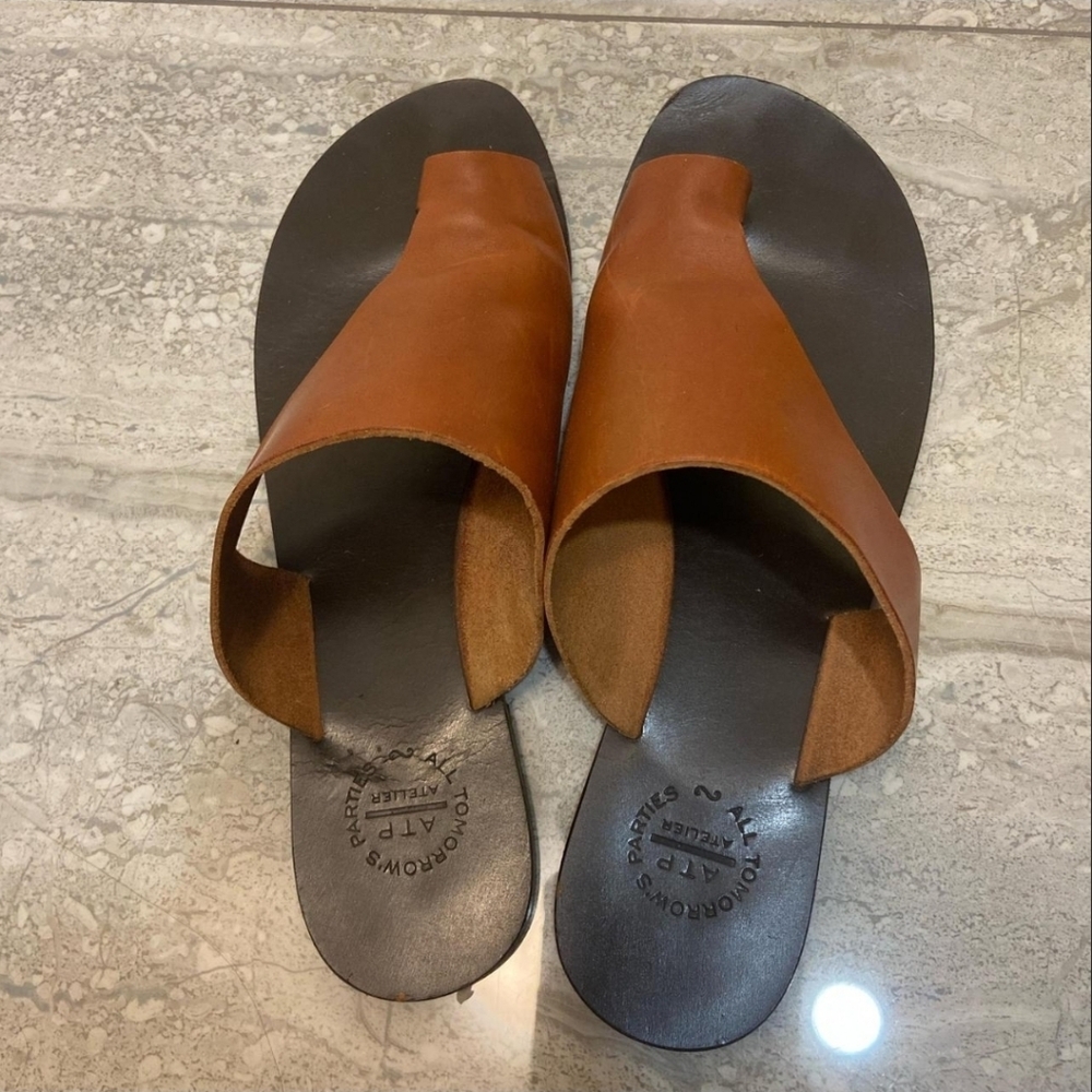 ATP Atelier Tan Leather Sandals